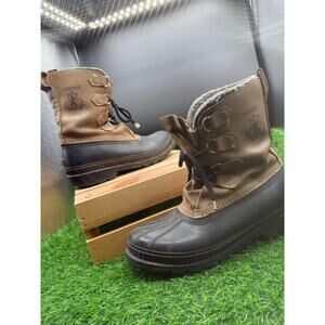 Kaufman Tracker Sorel- Brown/Black-Winter Boots- Size 9 M